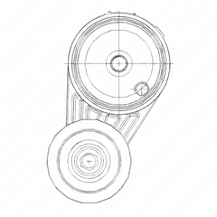 Automatic Tensioner Assembly for S60 14L DDEC VI