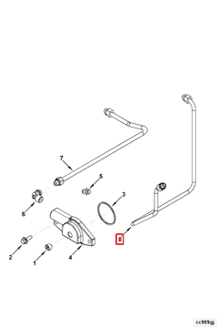 3960572 Cummins | Compressor Water Outlet Tube | Source One Parts Center