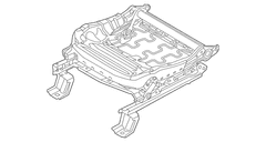 Seat Frame Track - Front