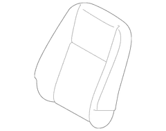 Seat Back Cushion Cover - Front, Passenger