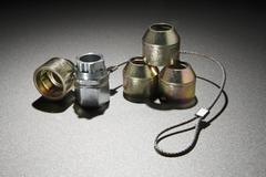 Super Duty 2017-2024 Zinc Plated Wheel Locks for Hidden Lugs