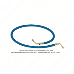 Hose Assembly - #4 x 21 Inch, S60, 14L, DDEC IV