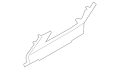 Panel Instrument <br>Instrument Cover Side - Front, Lower
