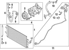 AIR CONDITIONING (A/C) Pipe C components