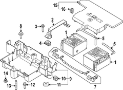 Battery Tray Stud - M8 X 17 21