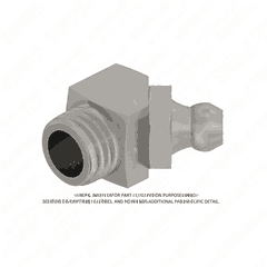 Elbow Fitting Lubrication 45 Degree 1/8 CAD S60 14L
