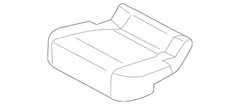 Seat Cover Cushion - Right, Rear (Premium)