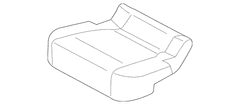 Cloth Cover Seat Cushion - Rear, Center (XLT)