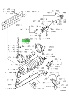 CAP,EXHAUST PIPE CLAMP BRACKET COLLAR 1