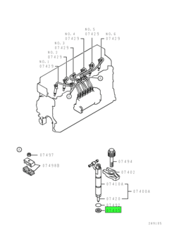 GASKET,FUEL INJECTION NOZZLE 1