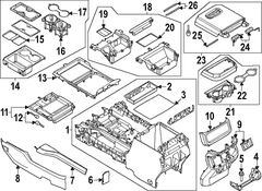 Console Trim Panel - Left