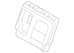 Seat Back Cushion Cover - Left, Rear