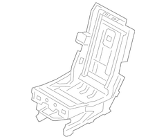 Frame Seat base Cushion <br>Seat 40/BLANK/40 - Right, Rear