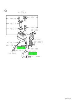 CLAMP,P/S OIL LINE 2