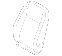 Seat Back Cushion Cover - Front, Driver
