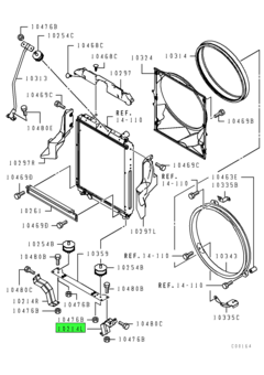 BRACKET,RADIATOR COVER,LH 1