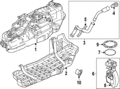 Fuel Filler Neck Pipe <br>Fuel - 3.0L