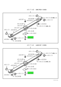 CENTER BOLT,FR SUSP SPRING 1