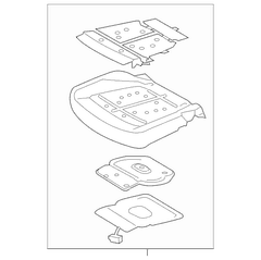 Cushion Pad Seat <br>Seat - Front, Outer (MT)