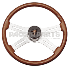 WHEEL-STEERING 18" FOUR SPOKE WOOD