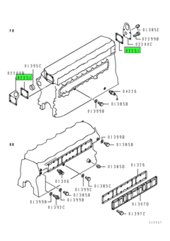 GASKET,THERMOSTAT CASE TO CYLINDER HEAD 1