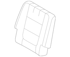 Seat Back Cushion Cover - Left, Rear