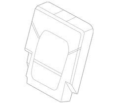 Seat Back Cover - Left, Rear