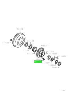 BOLT,FR WHEEL HUB,RH 1