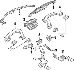 Instrument Panel Air Duct CCS Connector