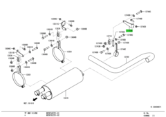 BRACKET,EXHAUST TAIL PIPE 1