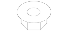 Hex Head Nut And Washer Door Hinge - M8, Front, Rear