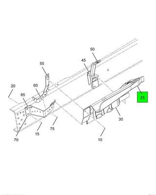 3622634C3 | Navistar International® | PANEL LOWER SPLASH LEFT HAND HDD ...