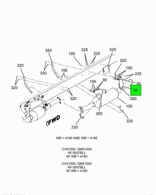 7505123C1 Navistar International SENSOR NOX 2WB 4190 615MM GM 7505123c1 navistar international sensor nox 2wb 4190 615mm gm