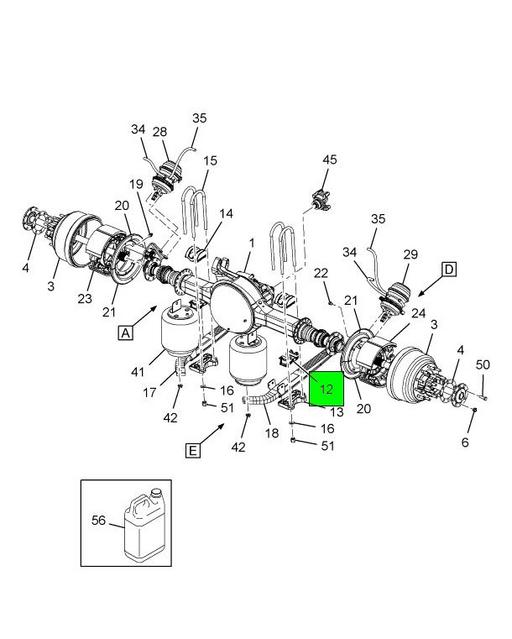 3548296C1 Navistar International | SEAT REAR SPRING 4 DEGREE