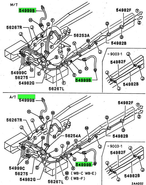 MC832899 Mitsubishi FUSO | Brake Fluid Line Hose | Source