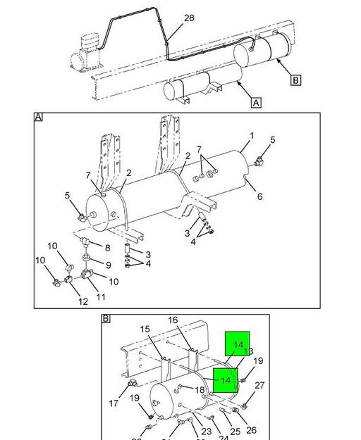 1610711C1 Navistar International | CABLE MOUNTING AIR TANK