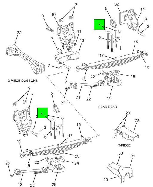 144425H | Genuine Navistar International® NUT LOCK 7/8 UNF - 10 Pack