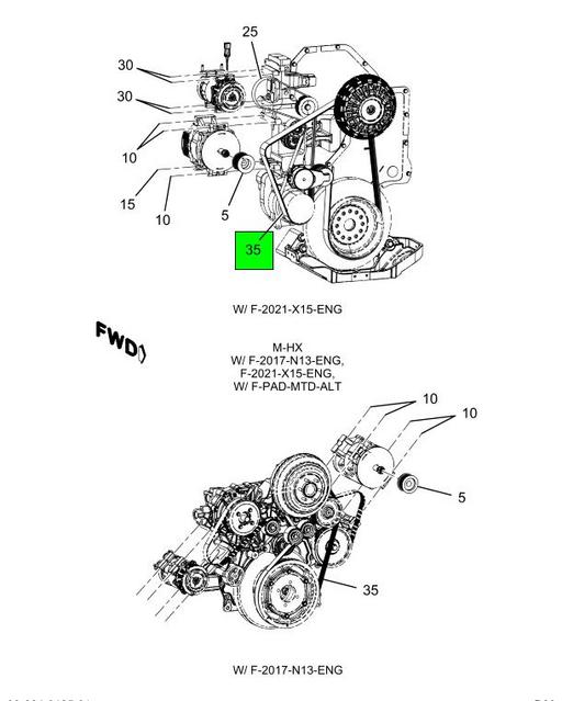 【新品、本物、当店在庫だから安心】 4149405C1 Navistar 12PK V-RIBBED BELTFAN | International パーツ