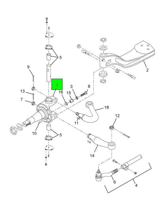 2516671C91 Navistar International | KNUCKLE STEERING LEFT