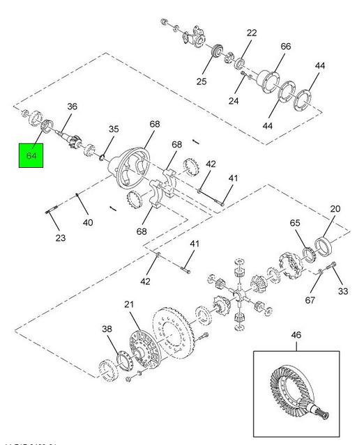 人気が高い  | International Navistar 2613569C1 CONE INNER PINION BEARING その他