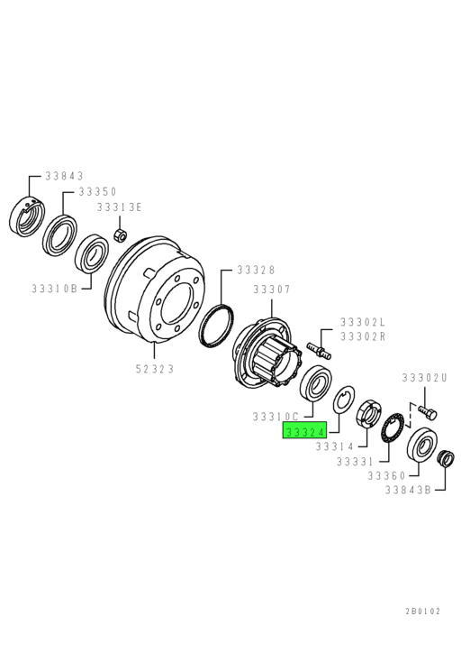 MC816992 | Genuine Mitsubishi FUSO® Rear Wheel Hub Bearing Lock Plate