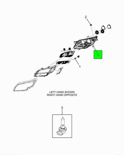 4172886C91 Navistar International | Halogen Headlight