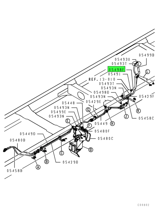 MK620274 Mitsubishi FUSO | Fuel Return Line Hose | Source One