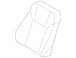 Seat Back Cushion Cover - Left, Front