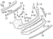 Bumper Cover Bracket - Left, Rear (LX)