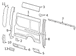 Quarter Panel Extension Side Roof Rail - Right, Outer (All Extended Frame)