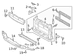 Radiator Support Panel Reinforcement - Front 1.0L