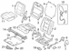 Folding Seat Latch Back - Left, Rear