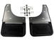 Gatorback Rear Pair Chrome Plate Splash Guards with Blue Ford Oval