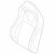 Seat Back Cushion Cover - Left, Front (Shelby)